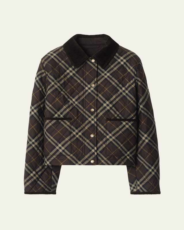 Oldham Check Quilted Barn Jacket